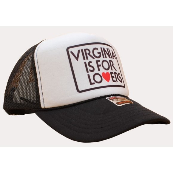 Virginia Is For Lovers Trucker Hat Vintage Mesh Hat Adjustable Cap - Picture 2 of 4